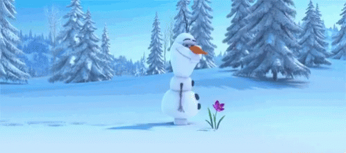 Snow Olaf GIF - Snow Olaf Flower GIFs