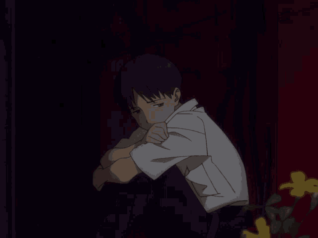 Shinji Ikari Sad Shinji GIF - Shinji Ikari Sad Shinji Saddest GIFs