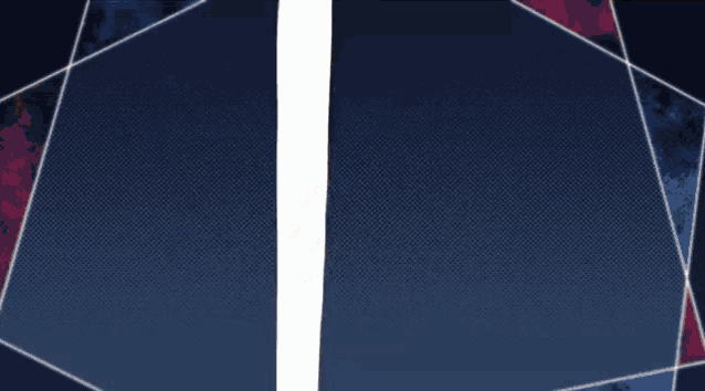 a blue and purple background with a white stripe on the right