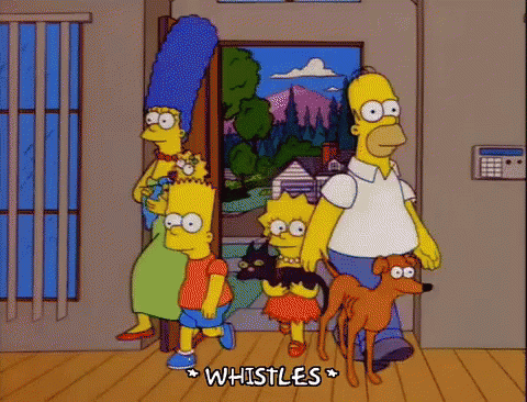 New House GIF - New House The Simpsons Whistles GIFs