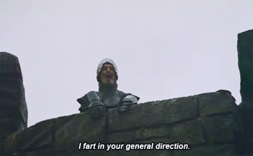 Monty Python Fart GIF - Monty Python Fart General Direction GIFs