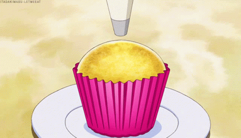 Pink Frosting Cupcake GIF - Pink Frosting Cupcake Animated GIFs