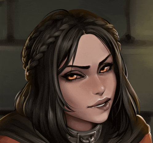 a close up of a woman 's face with braided hair