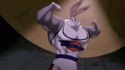 Bugs Bunny Strong GIF - Bugs Bunny Strong Basketball GIFs