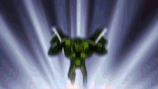 a cartoon of a green superhero flying through the air