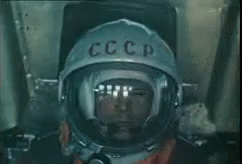 юрий гагарин полет в космос космонавт GIF - Cosmos Space Yuri GIFs