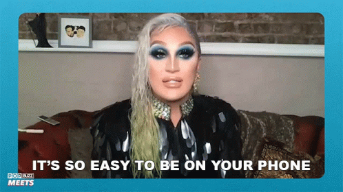 Its So Easy To Be On Your Phone The Vivienne GIF - Its So Easy To Be On Your Phone The Vivienne James Lee Williams GIFs