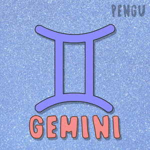 penguins in the shape of the letter i and the name gemini