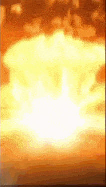 a large explosion with a lot of smoke and fire coming out of it
