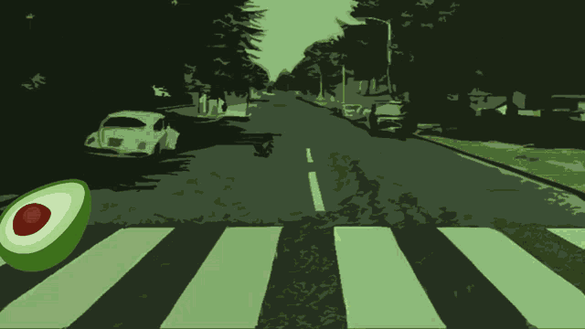 a crosswalk with the words comes ny written in yellow