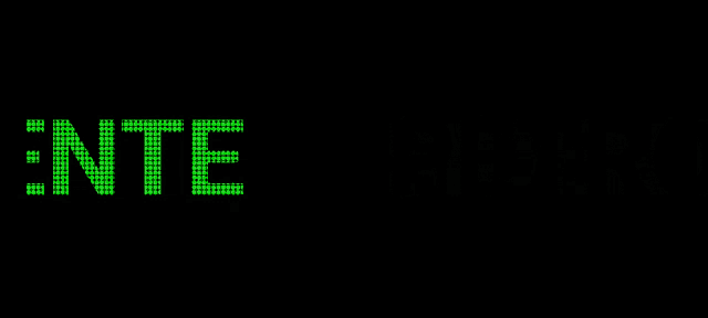 the word president is displayed in green letters on a black background