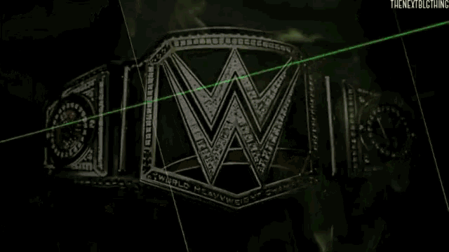 a picture of a wrestler 's belt that says ' the nextclothing ' on the bottom