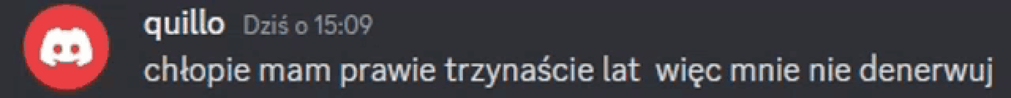 a gray background with a red circle with the word quill on it