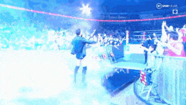 a wrestling match is being shown live on bt sport 2