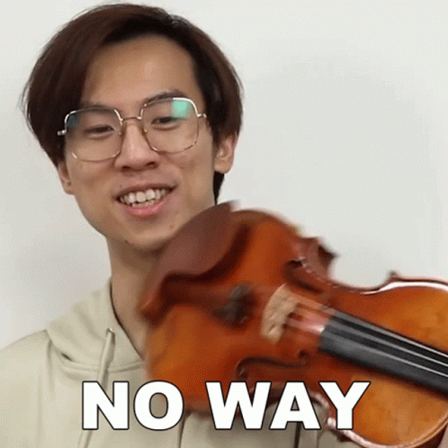 No Way Eddy Chen GIF - No Way Eddy Chen Two Set Violin GIFs