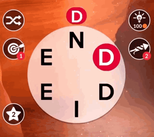 a circle with the letters end e and i on it