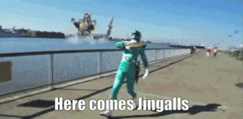 Here Comes Jingalls Jingalls GIF - Here Comes Jingalls Jingalls Green Ranger GIFs