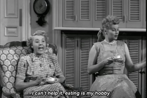 My Only Hobby GIF - Ilovelucy Eating Hobby GIFs