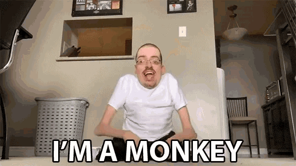 Im A Monkey Monkey GIF - Im A Monkey Monkey Ricky Berwick GIFs