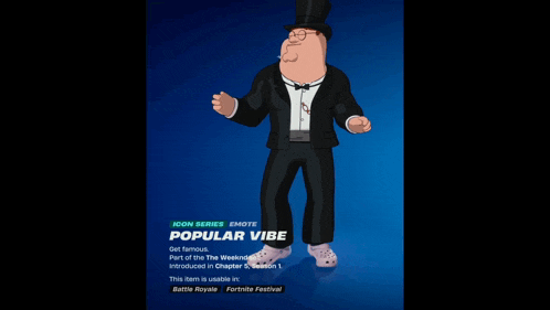 a cartoon character in a tuxedo with a top hat and crocs