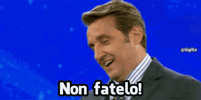 a man in a suit and tie says non fatel