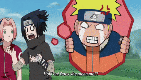 Naruto Hold On GIF - Naruto Hold On Does She Mean Me GIFs
