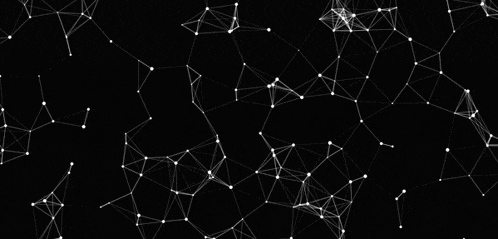 a black background with white lines and dots on it .