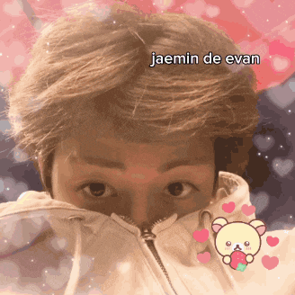 a picture of a person with the name jaemin de evan