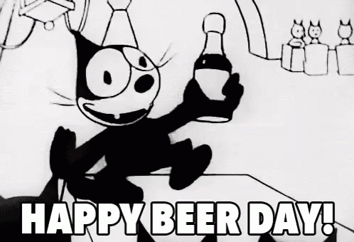 Happy Beer Day GIF - National Beer Day Felix The Cat Beerday GIFs