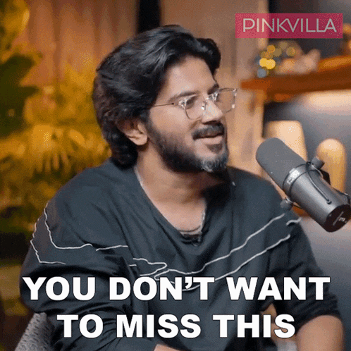 You Don'T Want To Miss This Dulquer Salmaan GIF - You Don'T Want To Miss This Dulquer Salmaan Pinkvilla GIFs