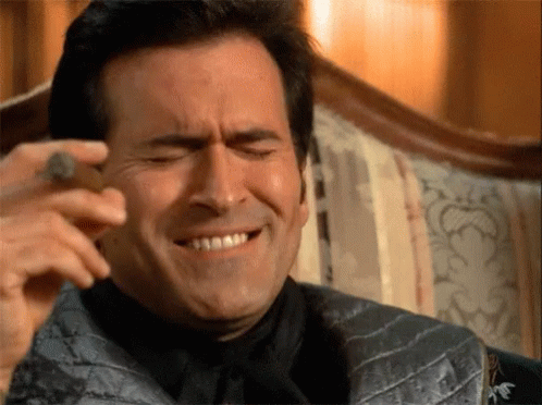 Bruce Campbell Hahaha GIF - Bruce Campbell Hahaha Laughing GIFs