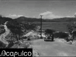 Acapulco Beach Black Car GIF - Acapulco Beach Black Car Vintage GIFs