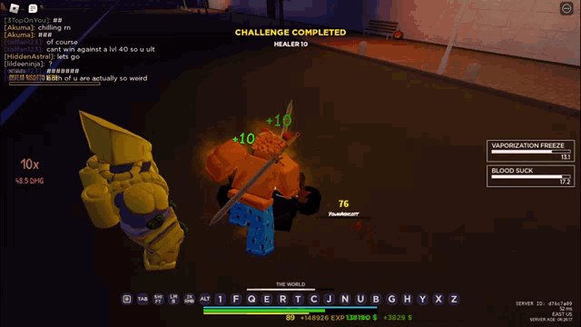 a screenshot of a video game with the number 76 on the bottom