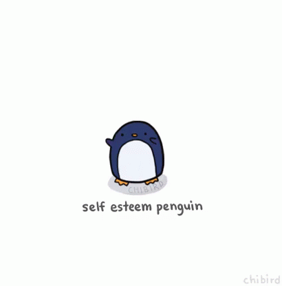 Self Esteem Penguin GIF