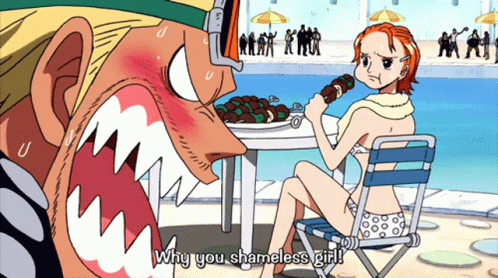 One Piece Indecent Girl GIF - One Piece Indecent Girl Shameless Girl GIFs