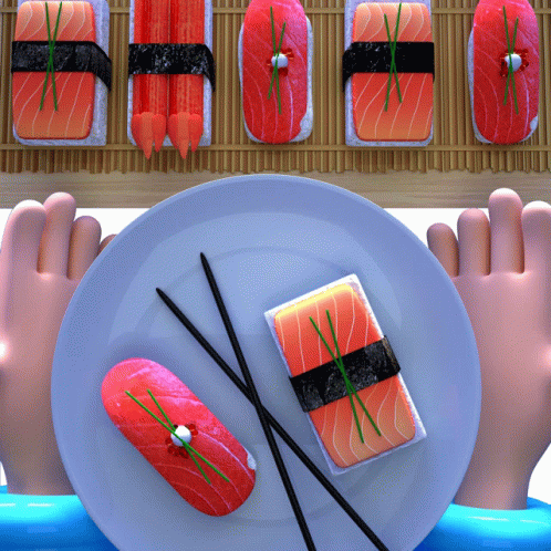 Sushi Sushi Platter GIF - Sushi Sushi Platter Food GIFs