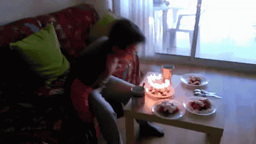 Happy Birthday Blowing Out The Candle GIF - Happy Birthday Blowing Out The Candle Birthday Cake GIFs
