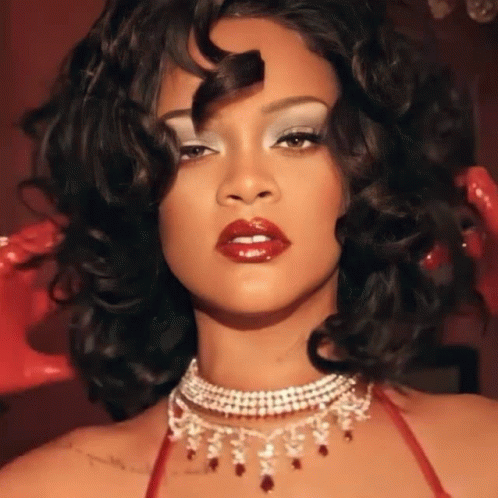 Rihanna Sexy Red Lipstick Ri Ri Savage GIF - Rihanna Sexy Red Lipstick Ri Ri Savage GIFs
