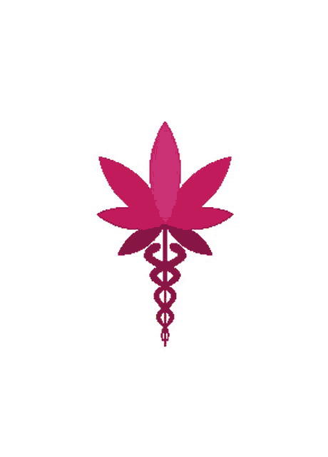 a yellow caduceus with snakes and a snake on it