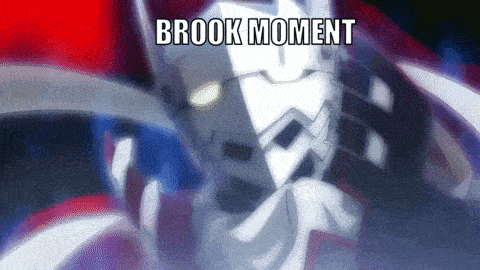 a robot with the words brook moment on it