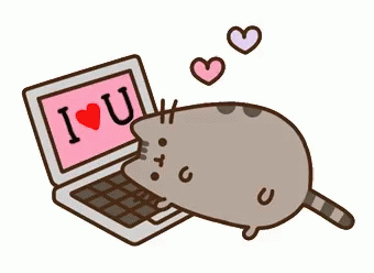 I Love You Pusheen GIF - I Love You Pusheen Laptop GIFs