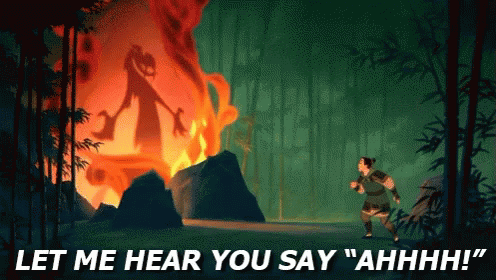 Let Me Hear You Say "Ahhh!" - Mushu GIF - Mulan Disney Yell GIFs