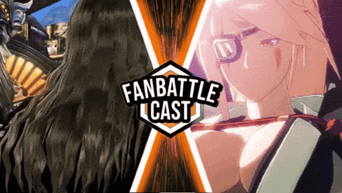 a poster for a fan battle cast with a picture of a girl