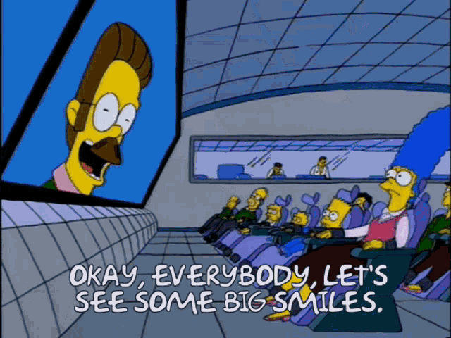 Smile Ned GIF - Smile Ned Flanders GIFs