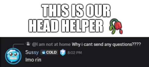 a facebook post that says this is our head helper next to a picture of a person 's face