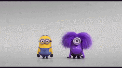 Holaa GIF - Minions Purple Hi GIFs