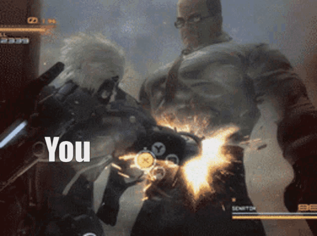 a video game scene with the word you on the bottom right corner