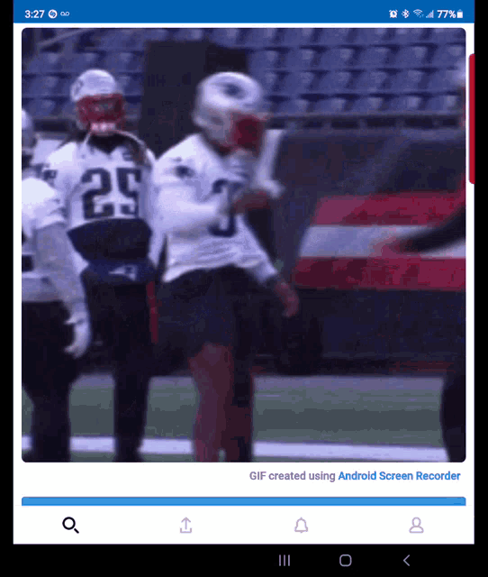 a gif created using android screen recorder is shown on a phone screen