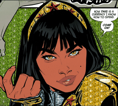 a comic book character with a speech bubble that says now this is a currency i know how to speak