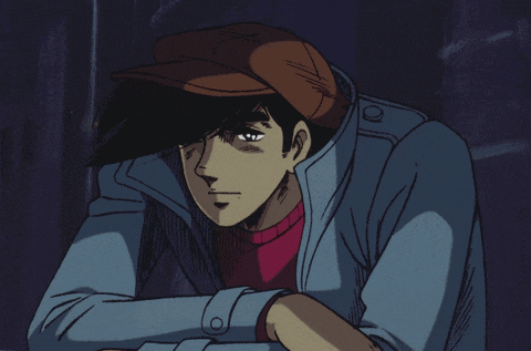 a drawing of a man wearing a hat and jacket